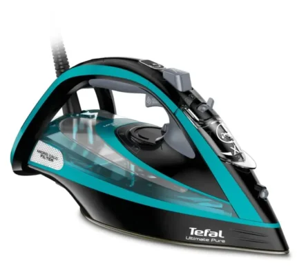 Ютия Tefal FV9844E0 Ultimate Pure, 3200 W, Плоча Durilium AirGlide Autoclean, Парна струя 250 гр/мин, Micro-Calc Filter 2in1